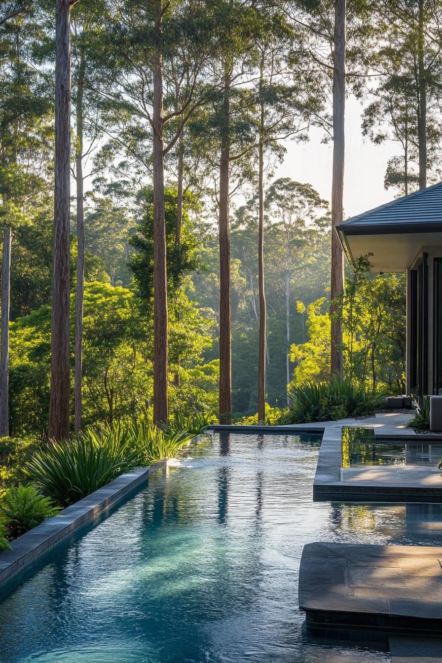 Pool Built on Biophilic Design