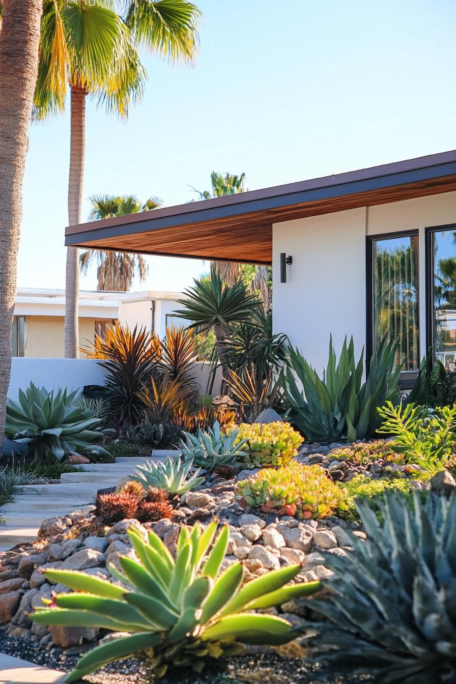 Retro Landscaping With Succulent Gardens - photo 2