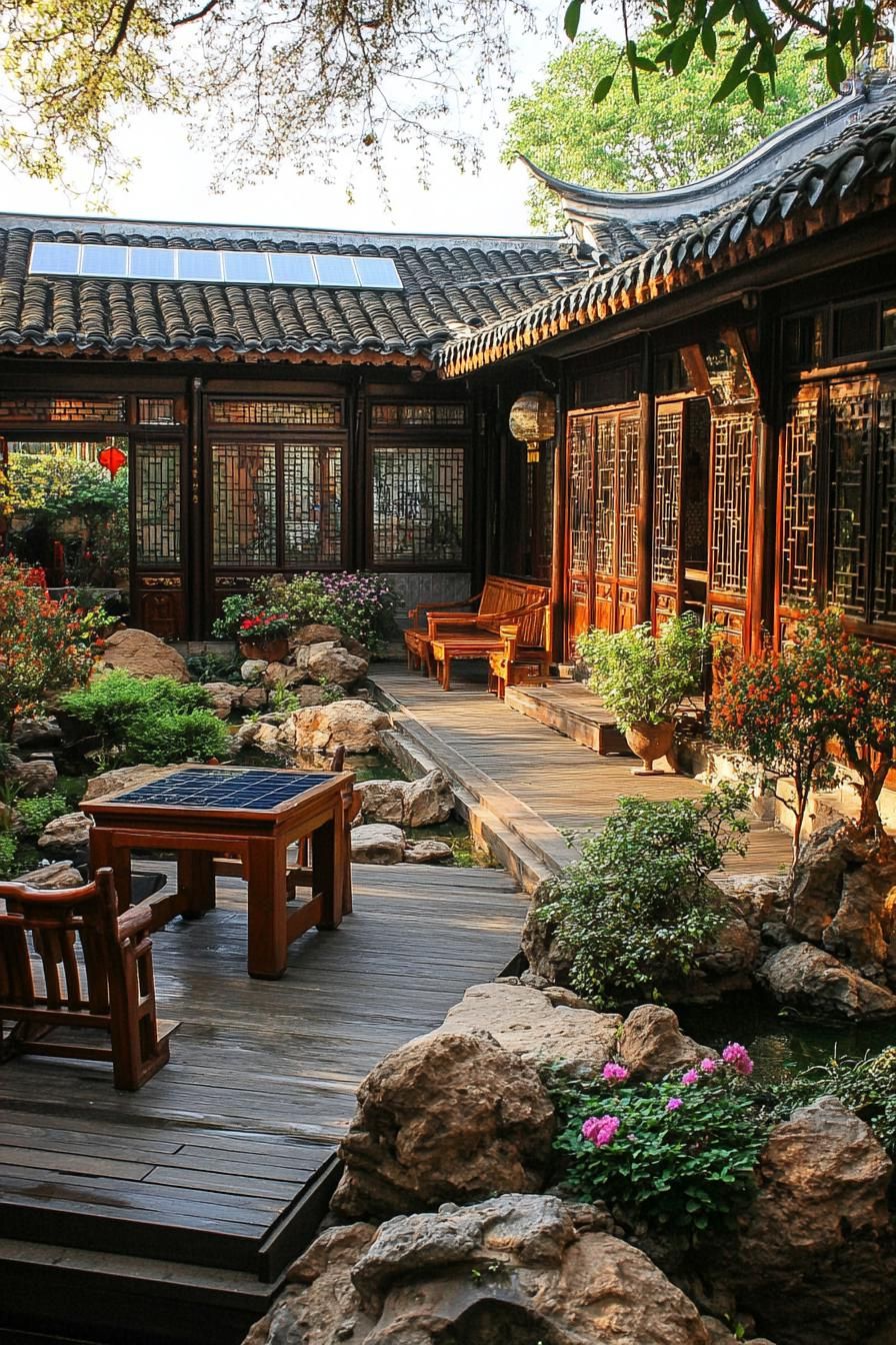 Solar-Powered Courtyards For Eco Living - photo 4