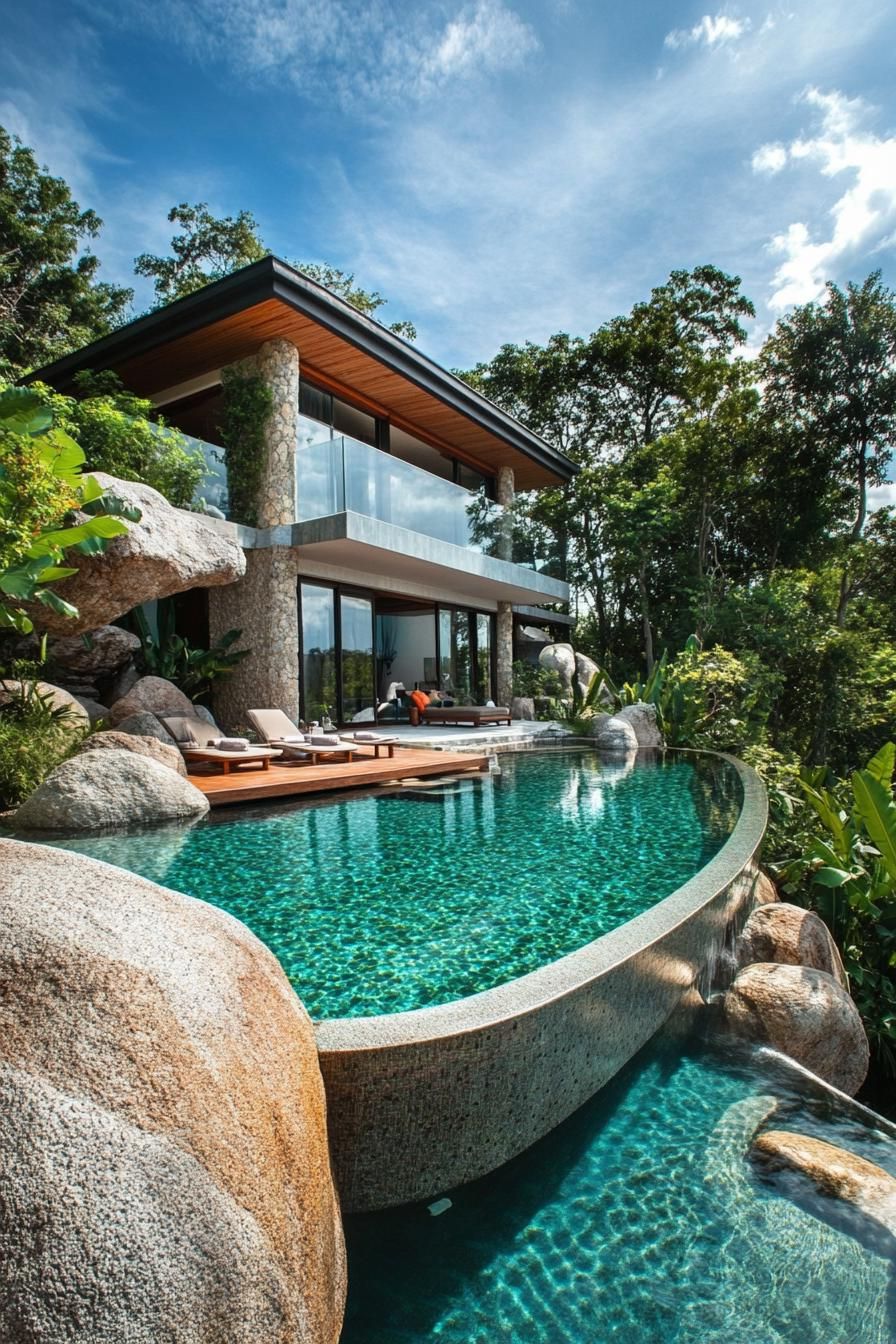 A Hillside Retreat With Infinity Pool