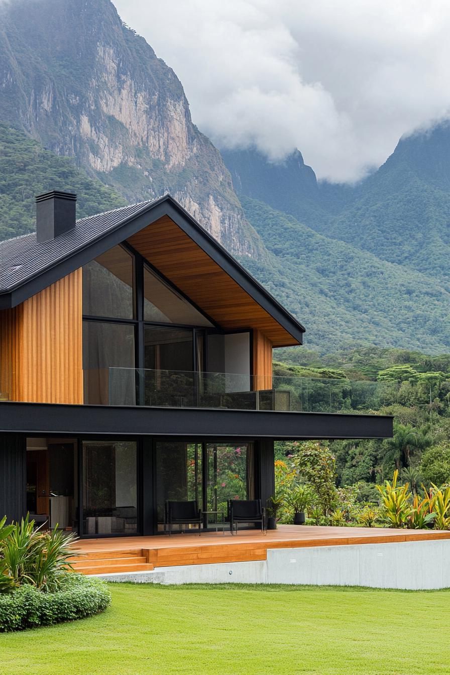 A Runway-Sleek Chalet in a Green Valley