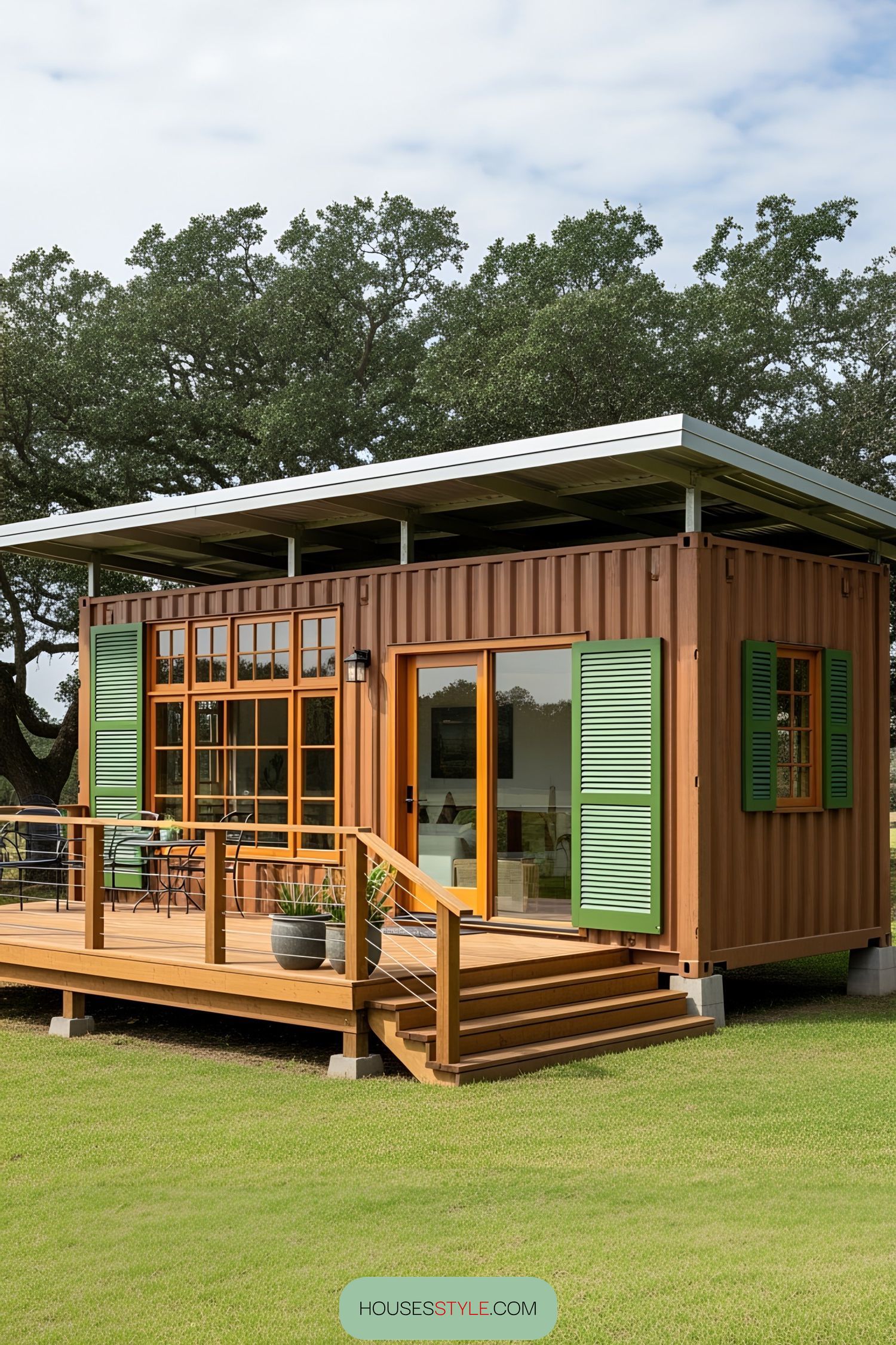 Earth-Toned Container Office Design