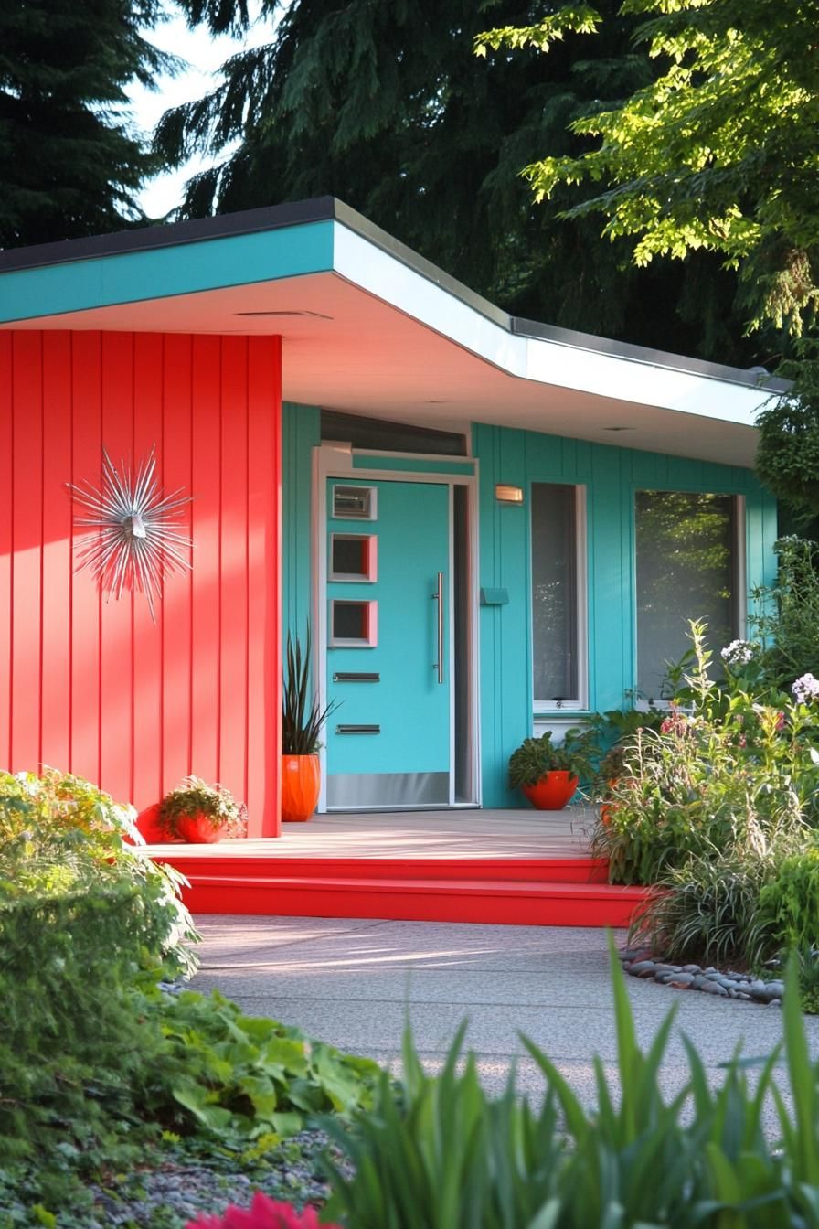 Bright Red and Aqua with Chrome Details - photo 3