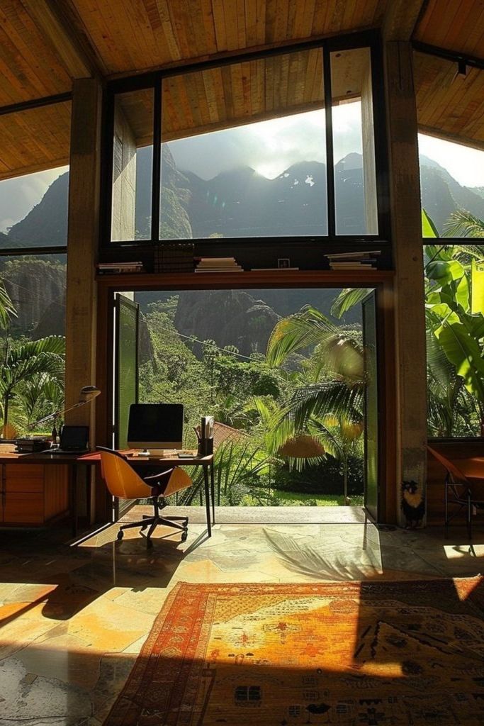 Loft Space With Panoramic Window