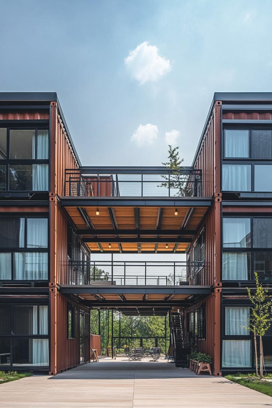 Container Apartments With a Scenic View