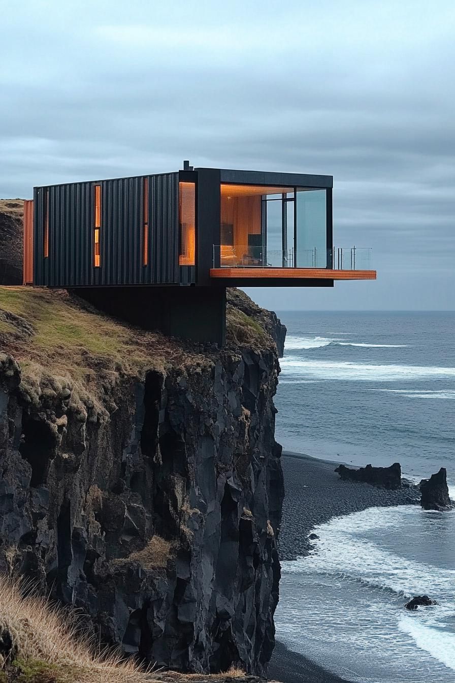 Cliffside Home Built From Shipping Containers