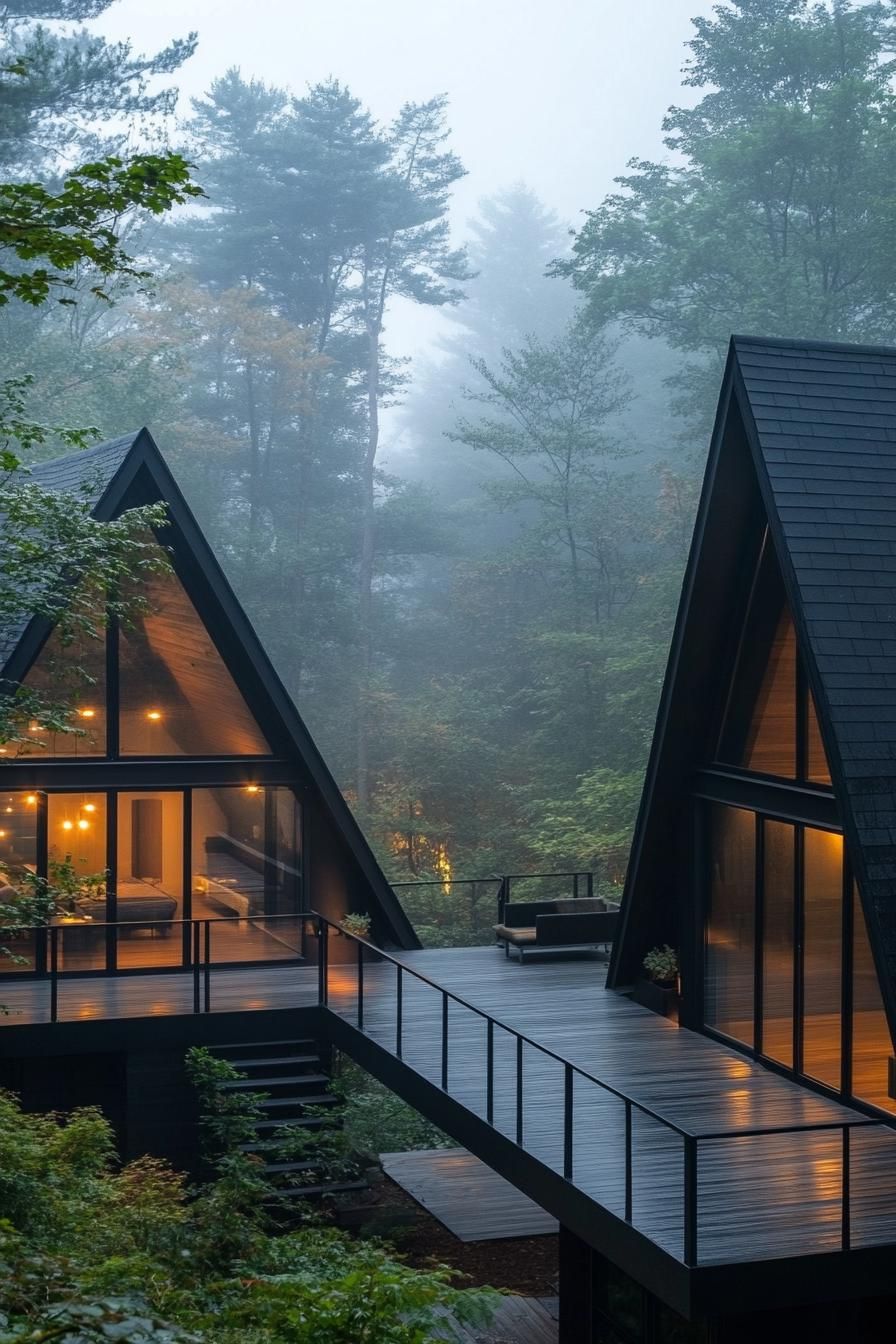 Twin A-frame Structure Design