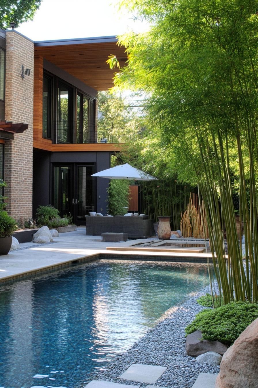 Zen Garden With Bamboo Accents - photo 2