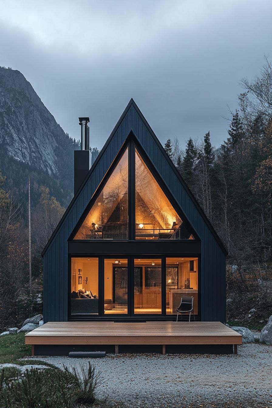 Midnight Blue Siding With Scandinavian Decks - photo 4