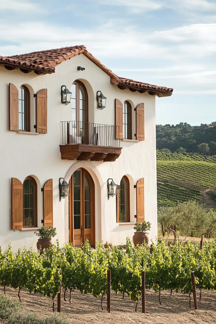 Tall Narrow Windows With Wooden Shutters - photo 2