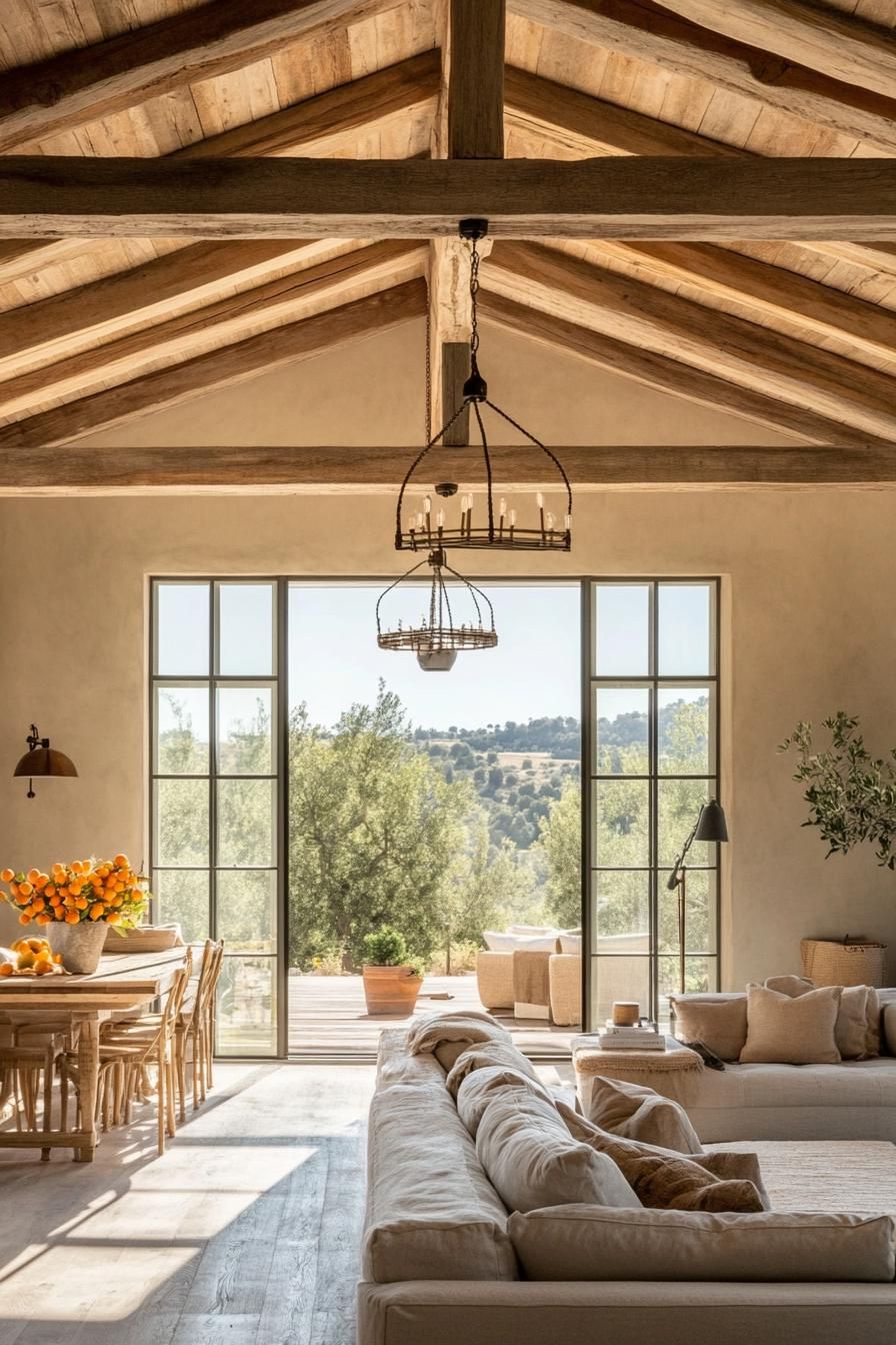 Open Layouts With Wood Beams - photo 2