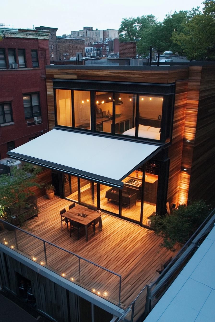 Rooftop Home Office With Retractable Awning - photo 4
