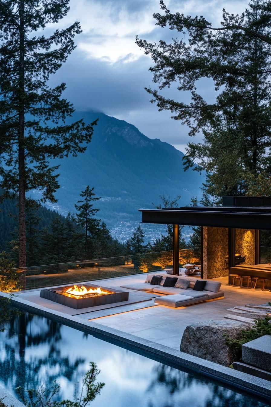 1) Infinity Edge Pool With Fire Pit - photo 4