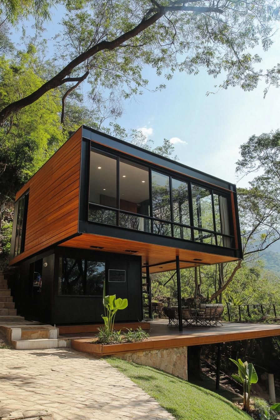 A Cliffside Container Home With A View