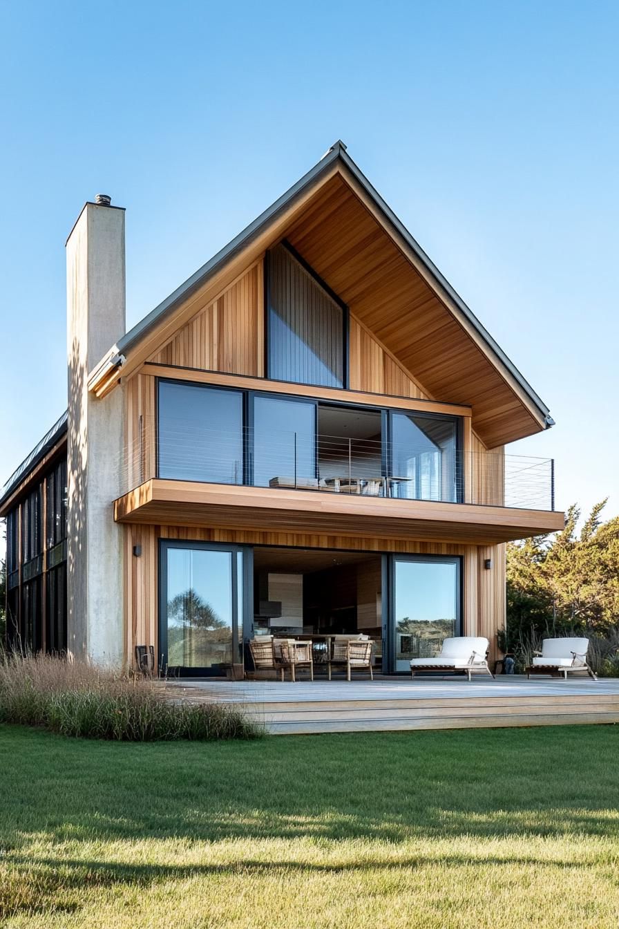 Zinc Roofing Paired With Exposed Timber Beams