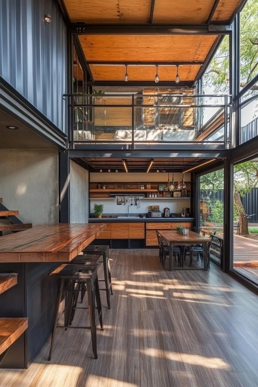 An Industrial Container Home With Warmth