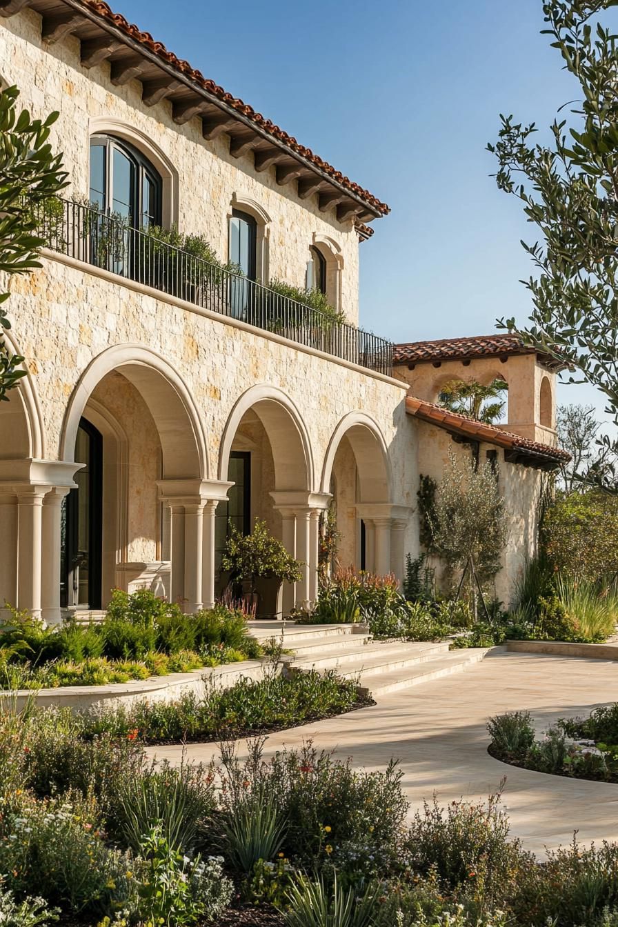 Grand Arches on a Mediterranean Estate