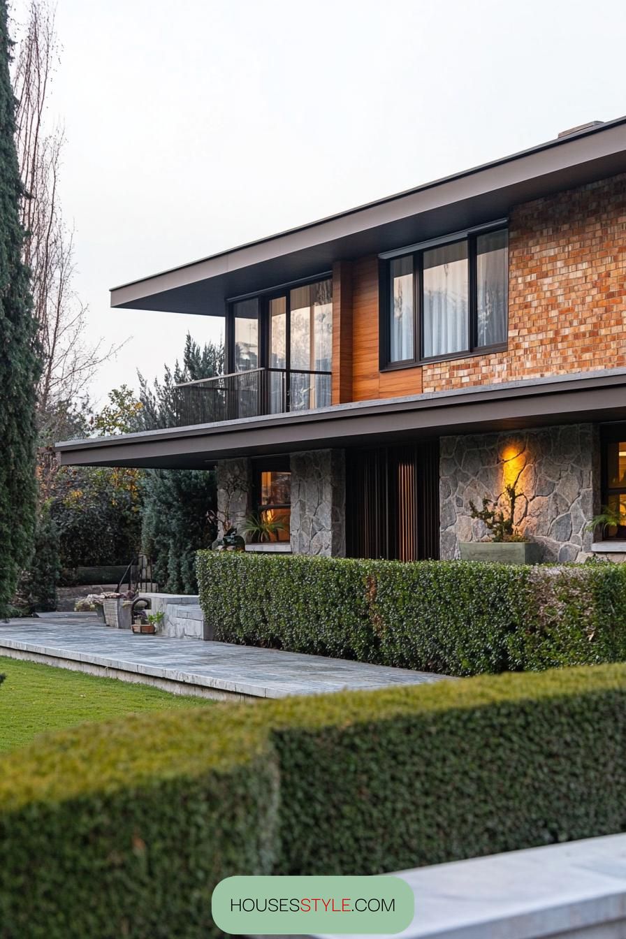 Mixed Stone and Brick Facade - photo 2