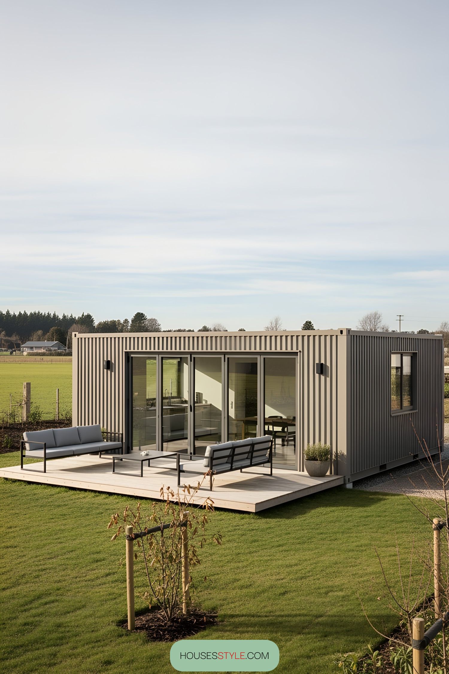 Calm Steel Container Office Sanctuary