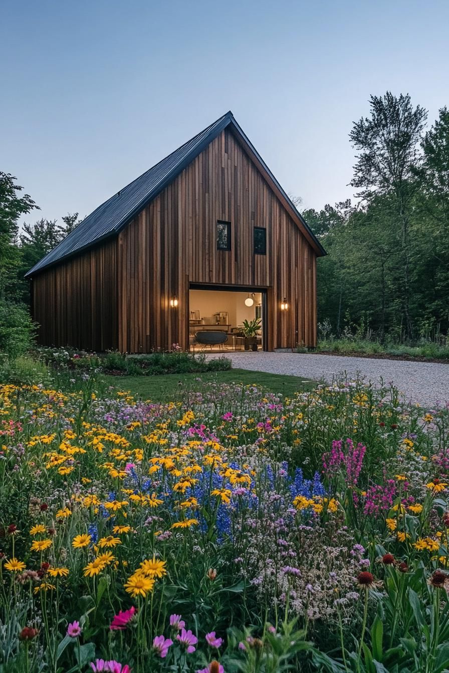 Rustic Barn House With A Wildflower Garden - photo 2