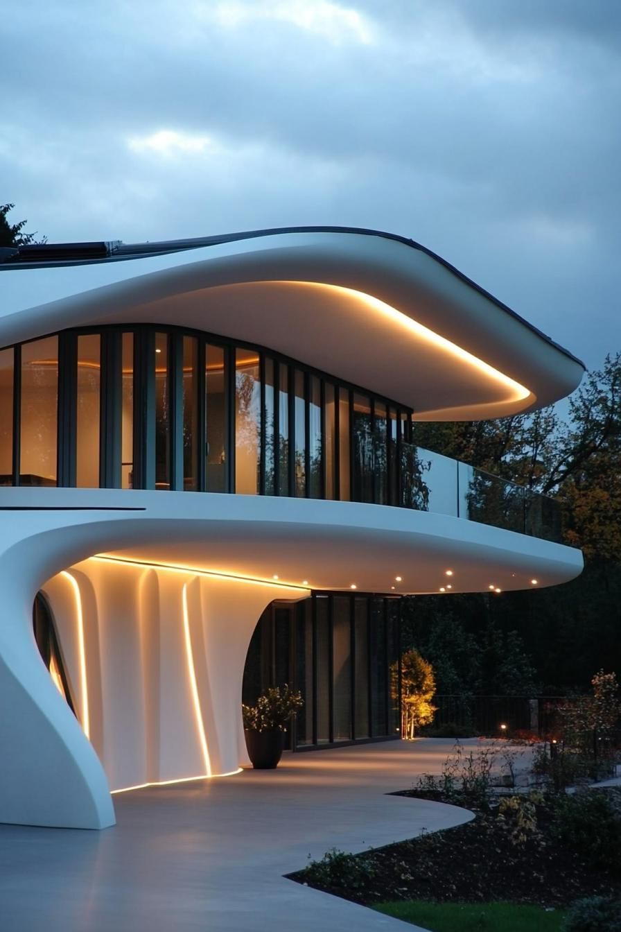Overhanging Eaves With LED Accents - photo 4