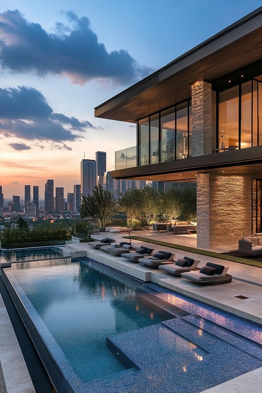 11) Infinity Pool With City Skyline Views