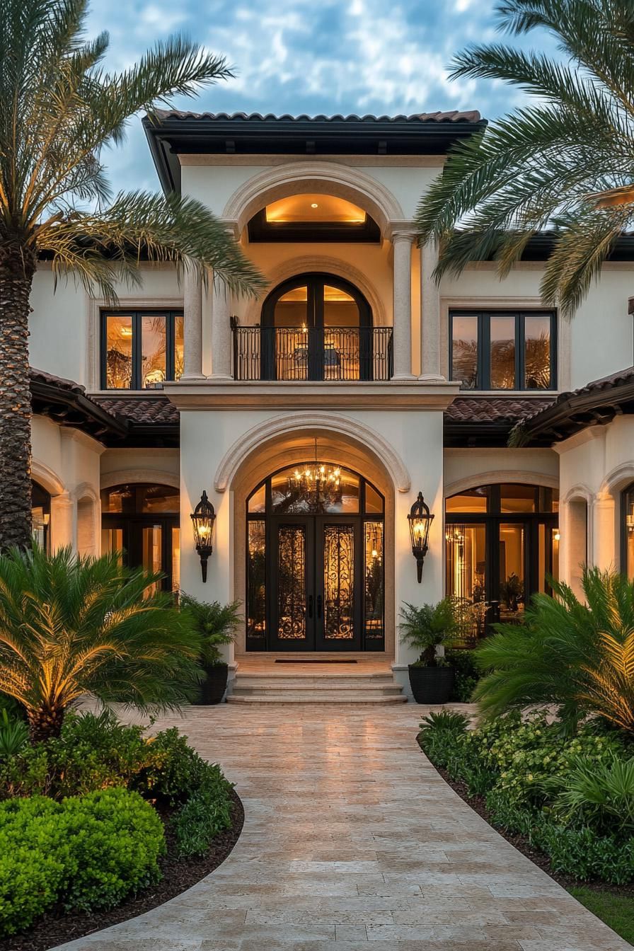 Arched Exterior Radiating Coastal Charm