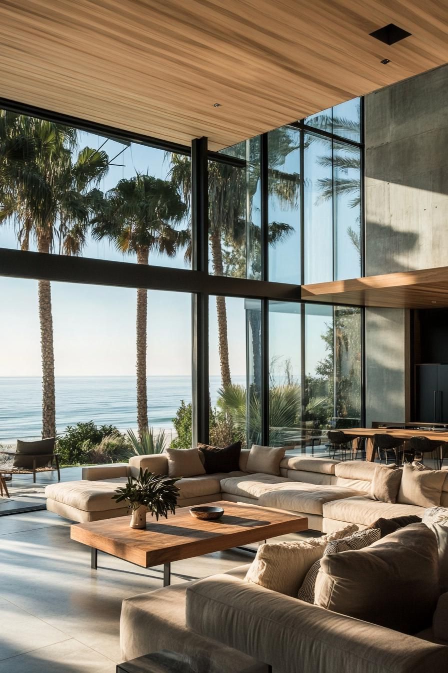 2. Modern Oceanfront Glass House