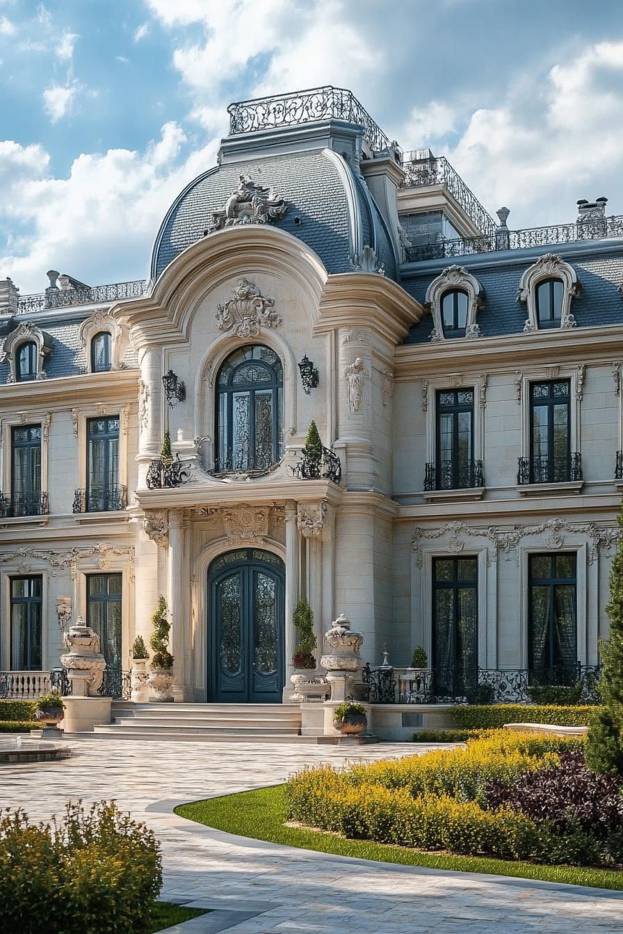 French Chateau Rich With Artistic Detail