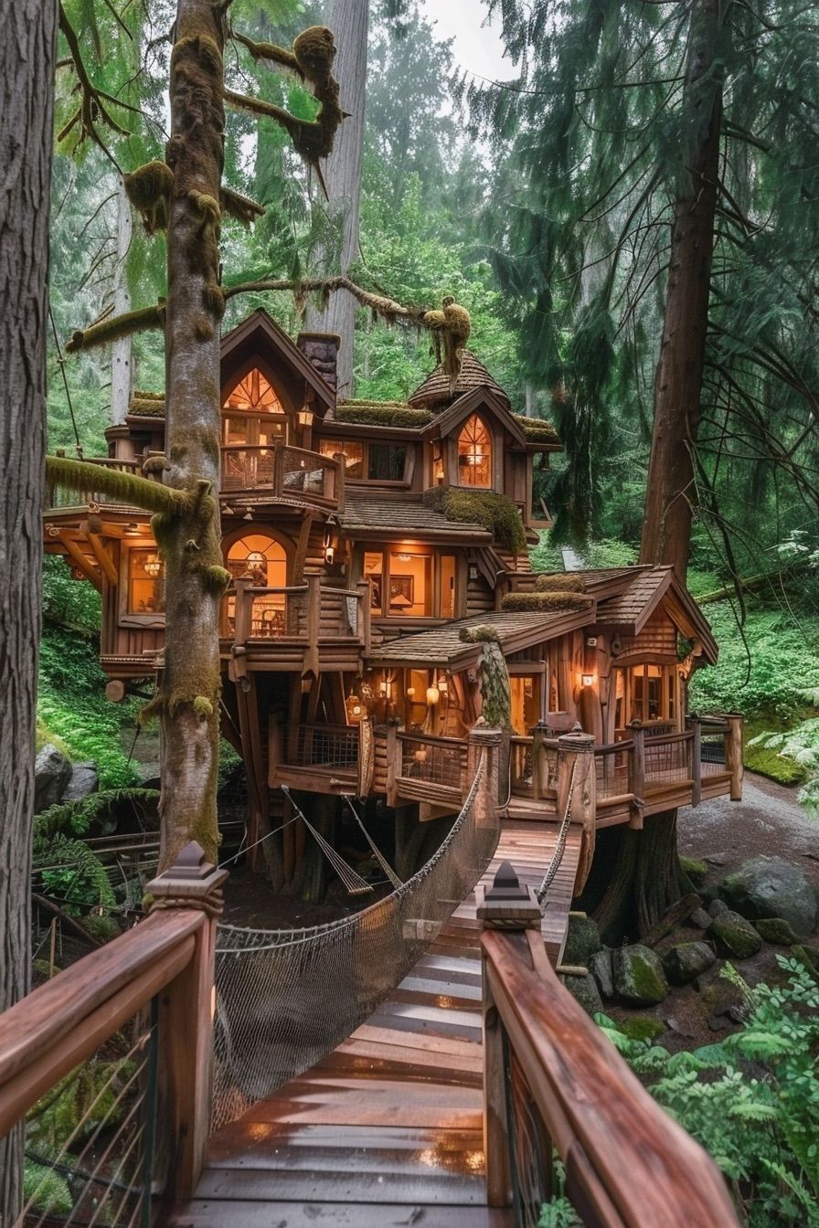 Elevated Treehouse Mansion