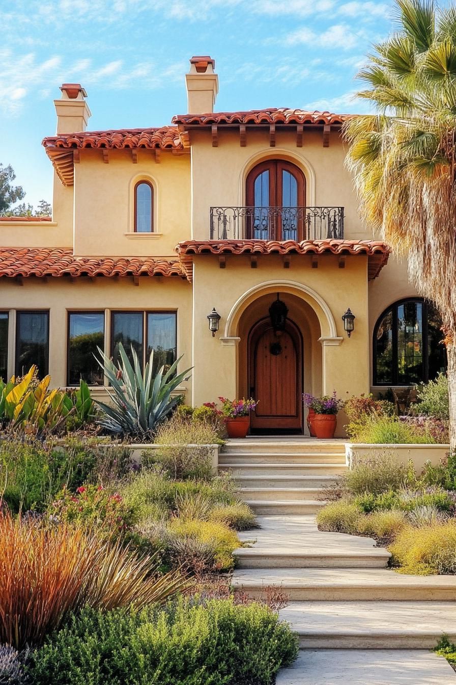 Stucco Walls in Warm Earthy Colors