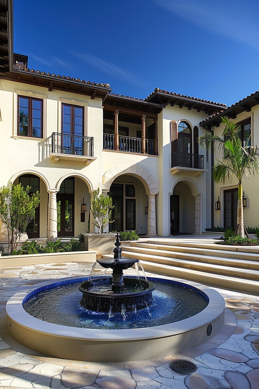 Secluded Courtyards With Fountains