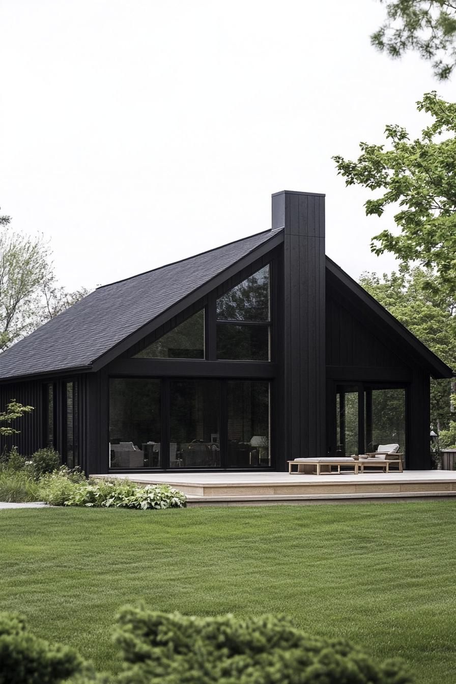 Clean-Lined Ranch House Facade
