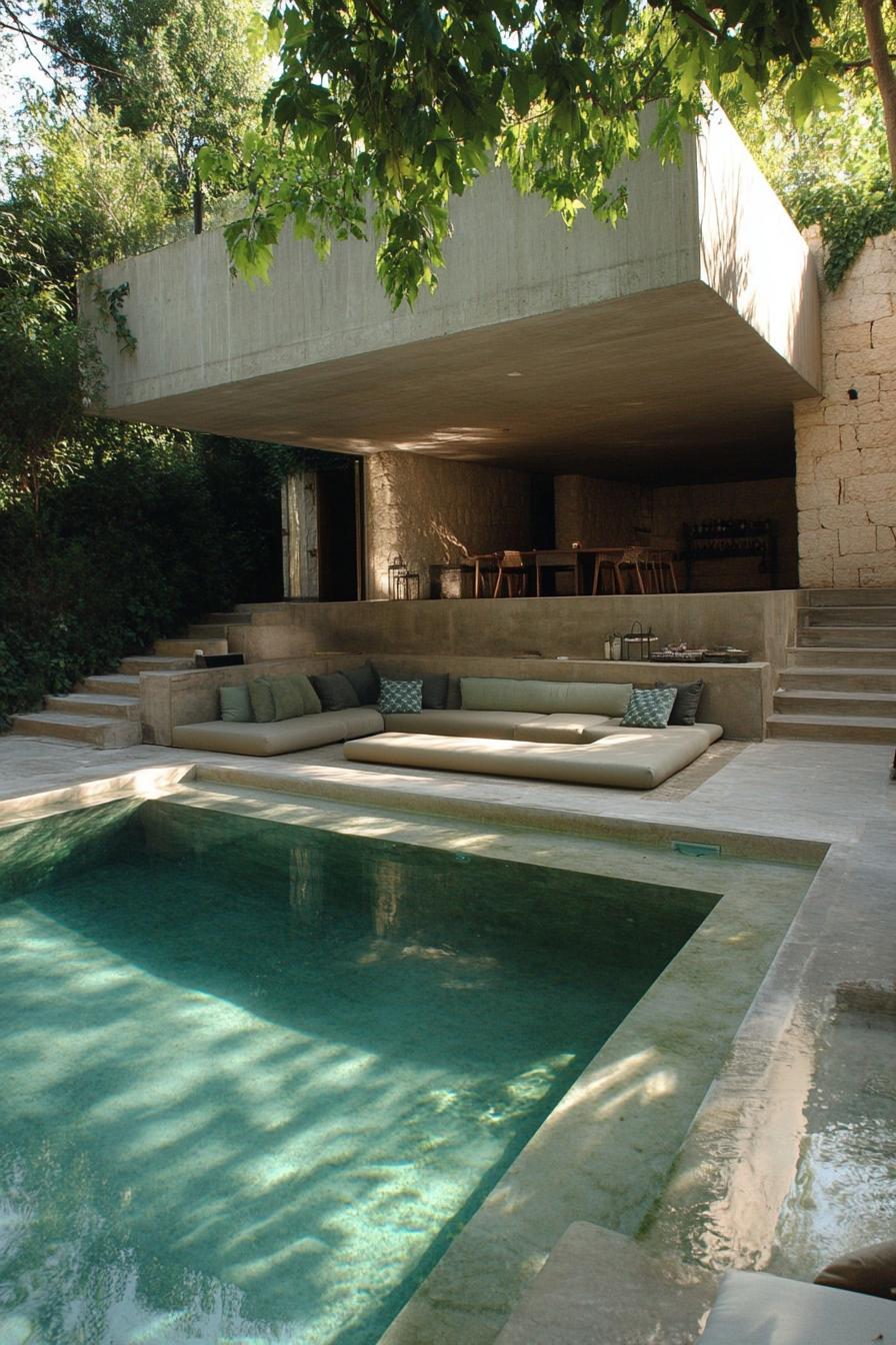 Swimming Pool With Submerged Seating