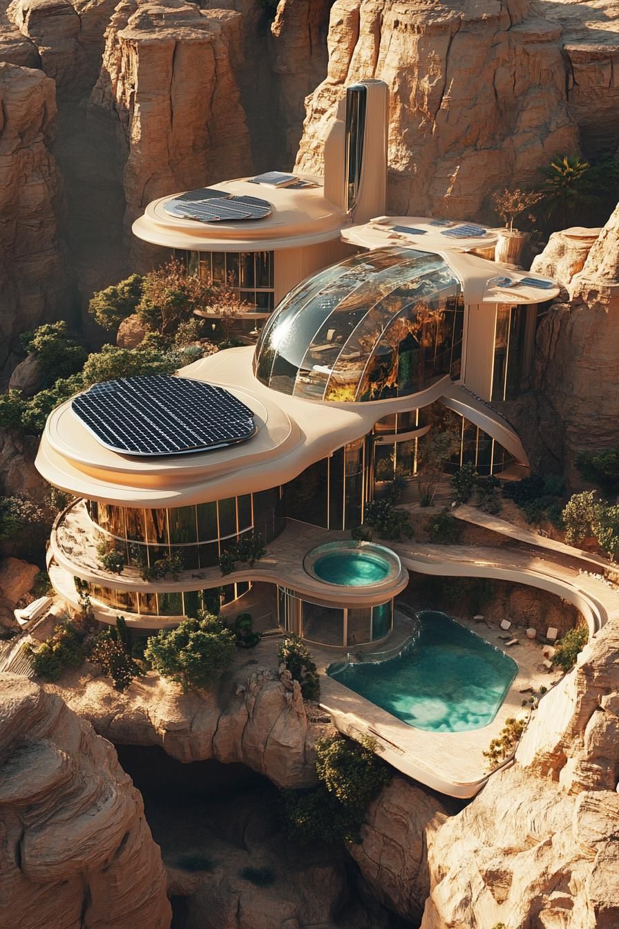 Eco-Friendly Mansion With Solar Panel Roofing - photo 2