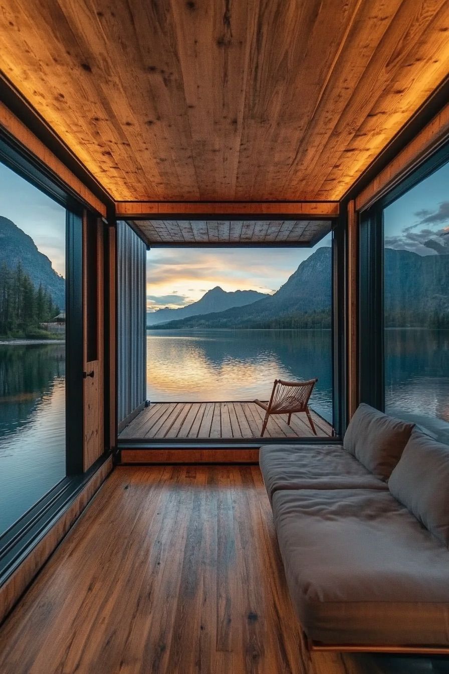 Floating Water Container Cabin