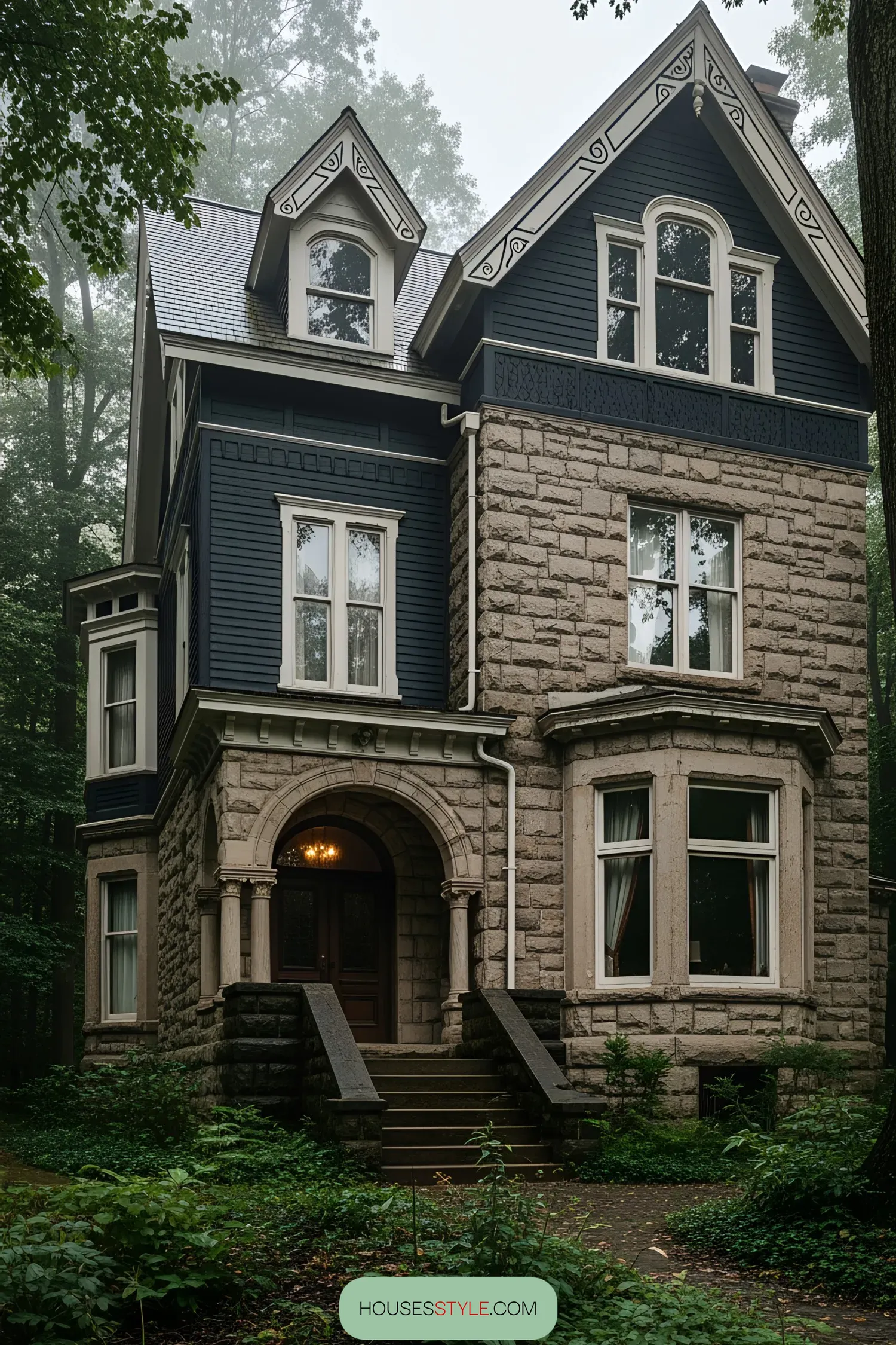 The Quiet Power of a Dark Victorian Facade
