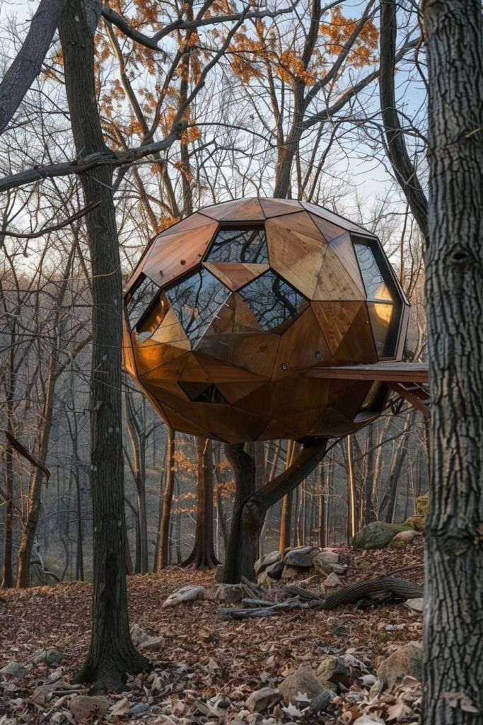 Geodesic Dome Treetop Cabin - photo 2