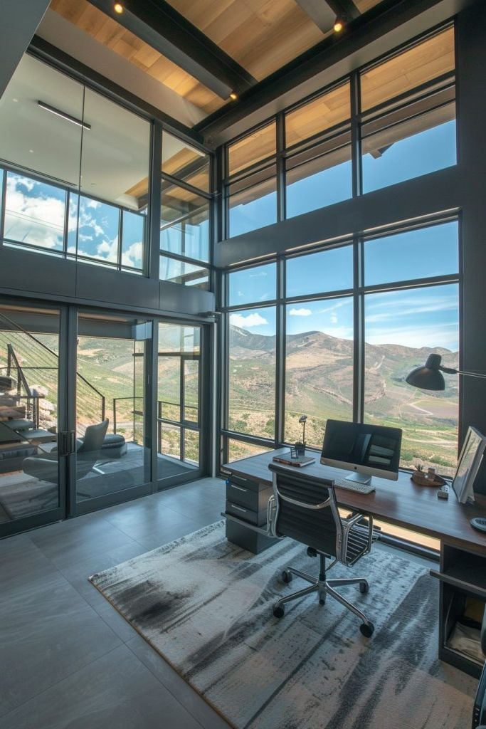 Multi-level Office Facing the Mountains - photo 4