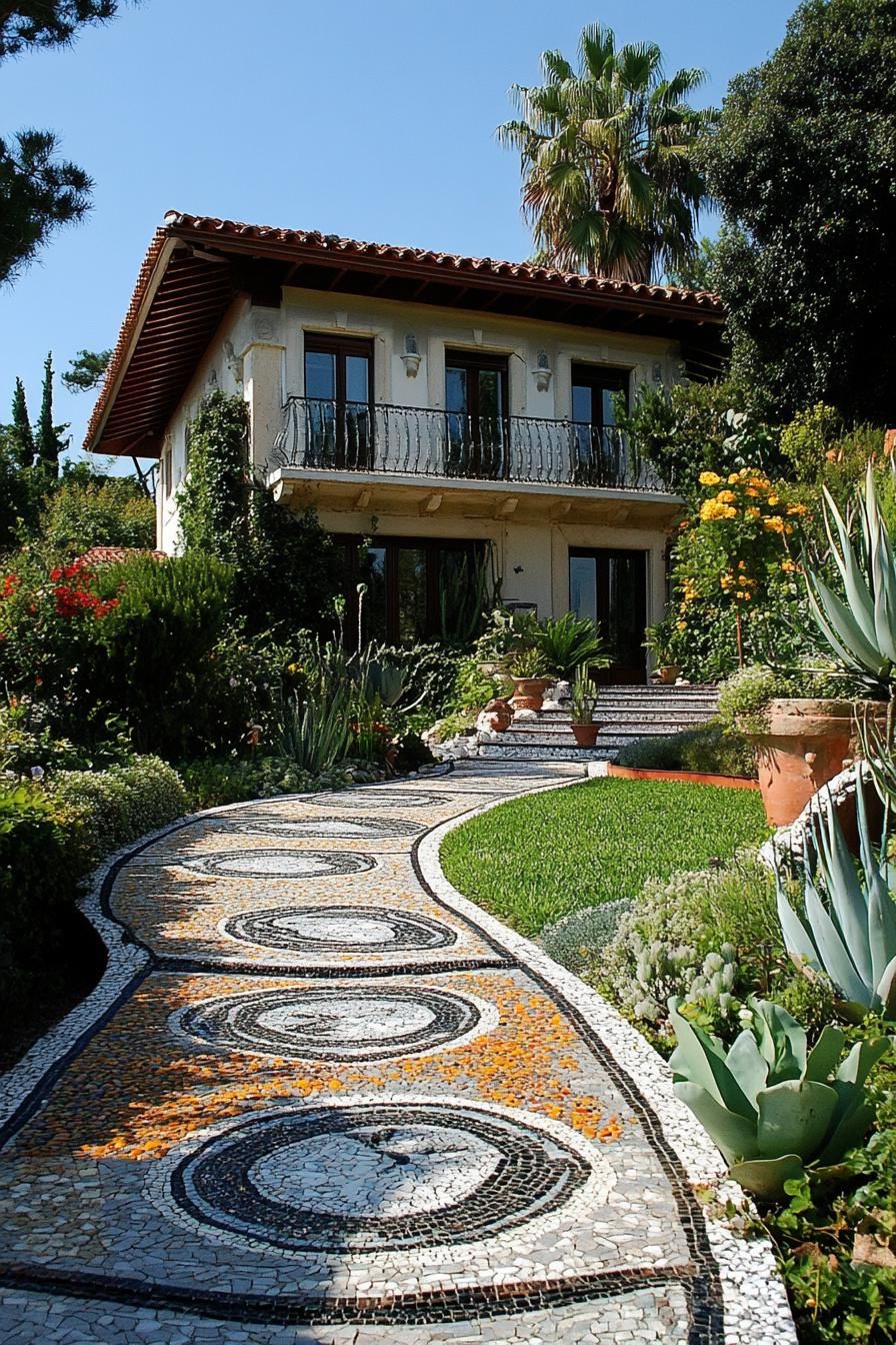 Mosaic Pathway Design Ideas - photo 2