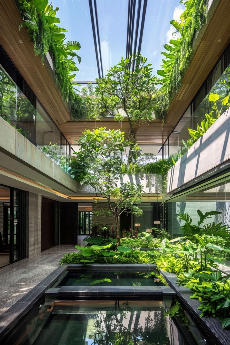 Hanging Plants as a Courtyard Feature - photo 2