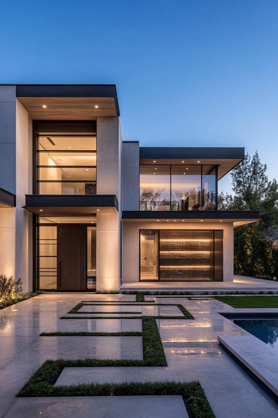 Large Pivot Doors With Smart Glass Panels - photo 3