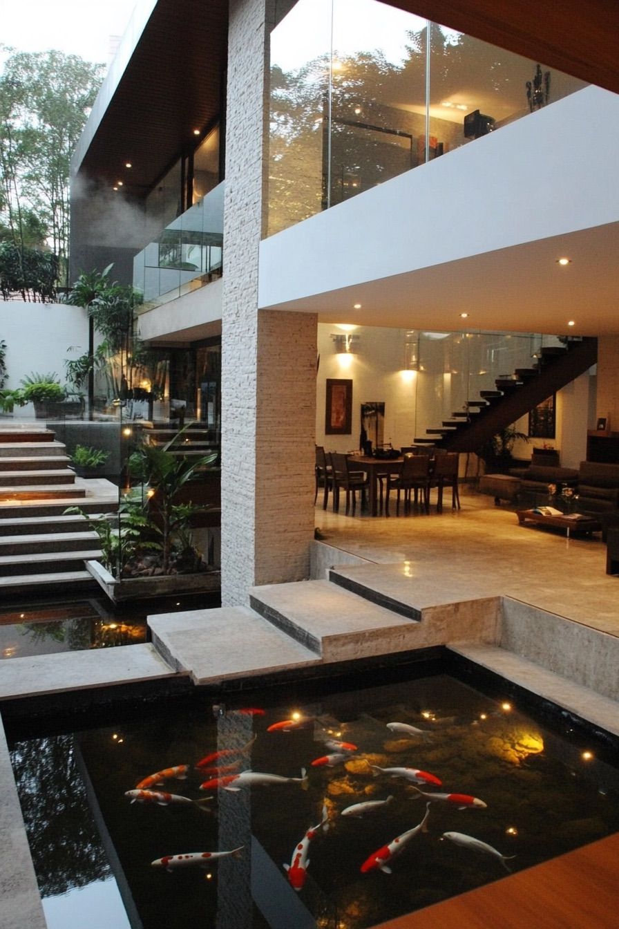 Indoor Koi Pond Feature - photo 3