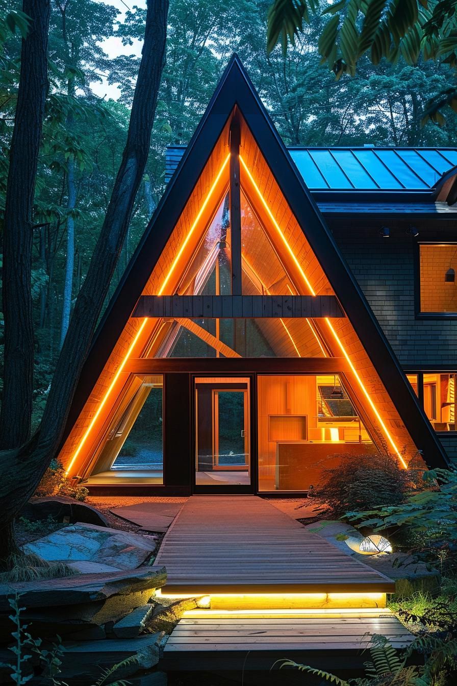 Futuristic A-frame With Smart Home Features - photo 3