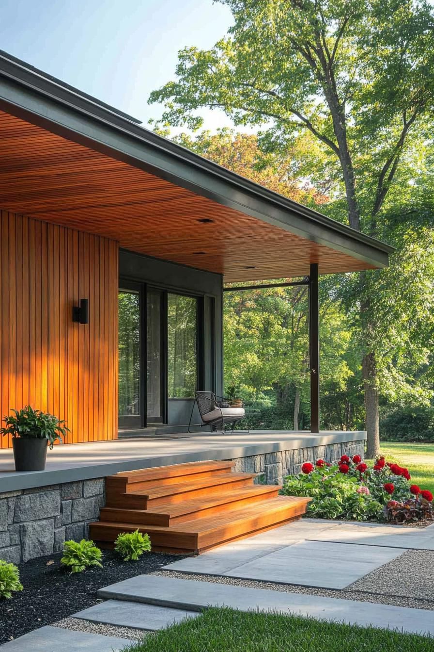 Natural Wood Accents for Porch and Siding - photo 2