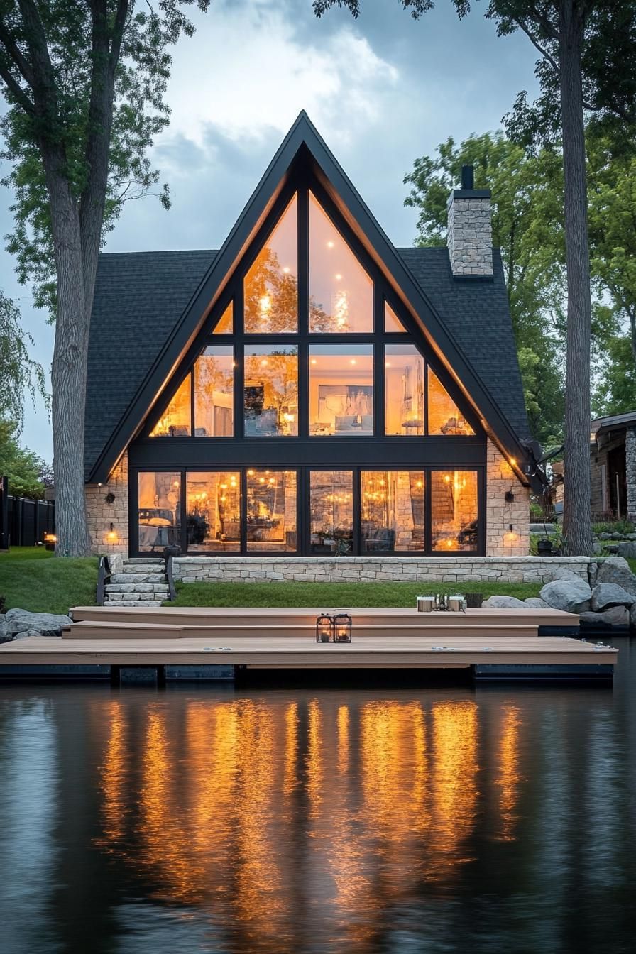 A-Frame Homes With Oversized Picture Windows - photo 2