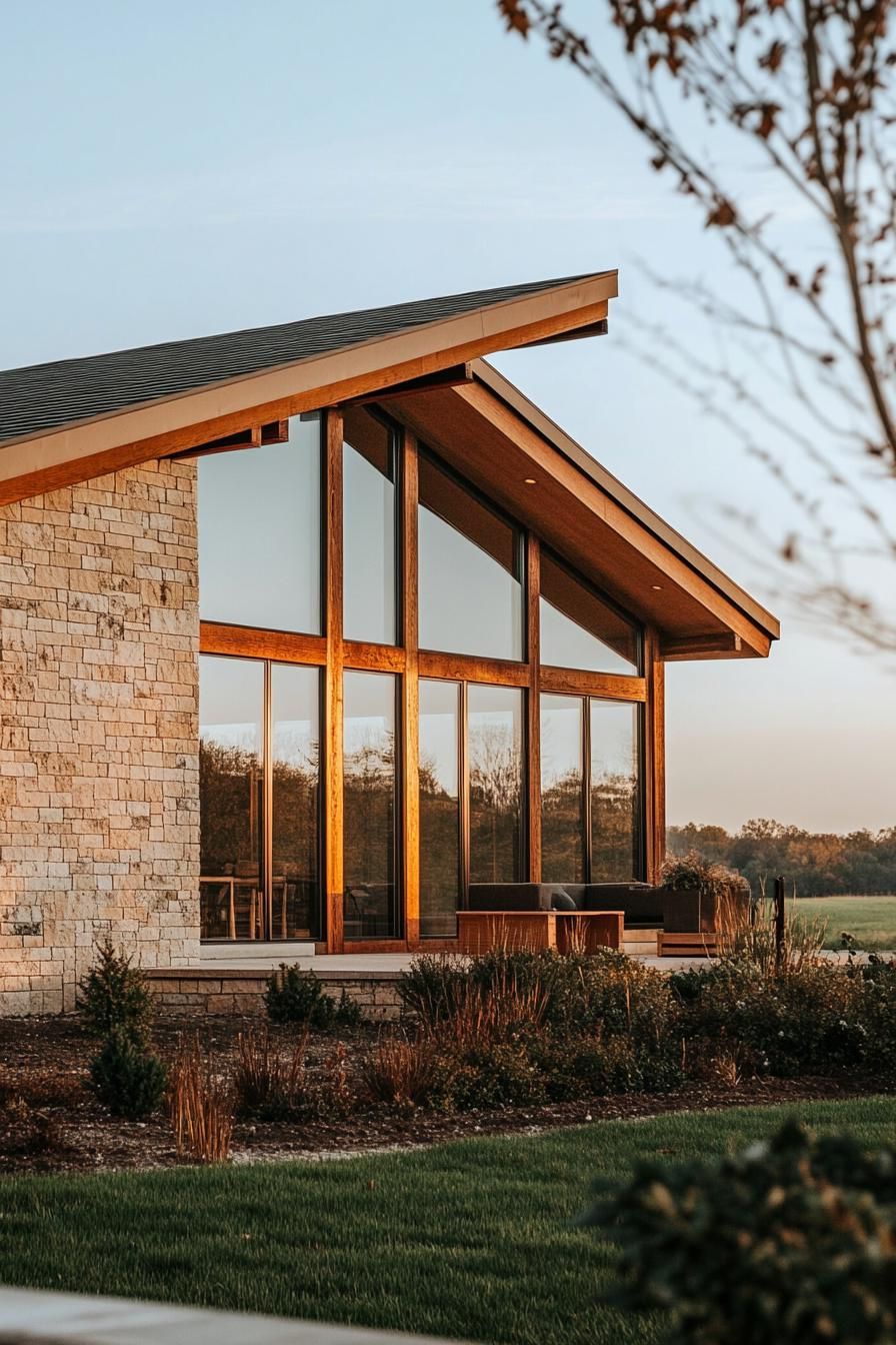 Wood-Framed Windows and Large Glass Panes - photo 4