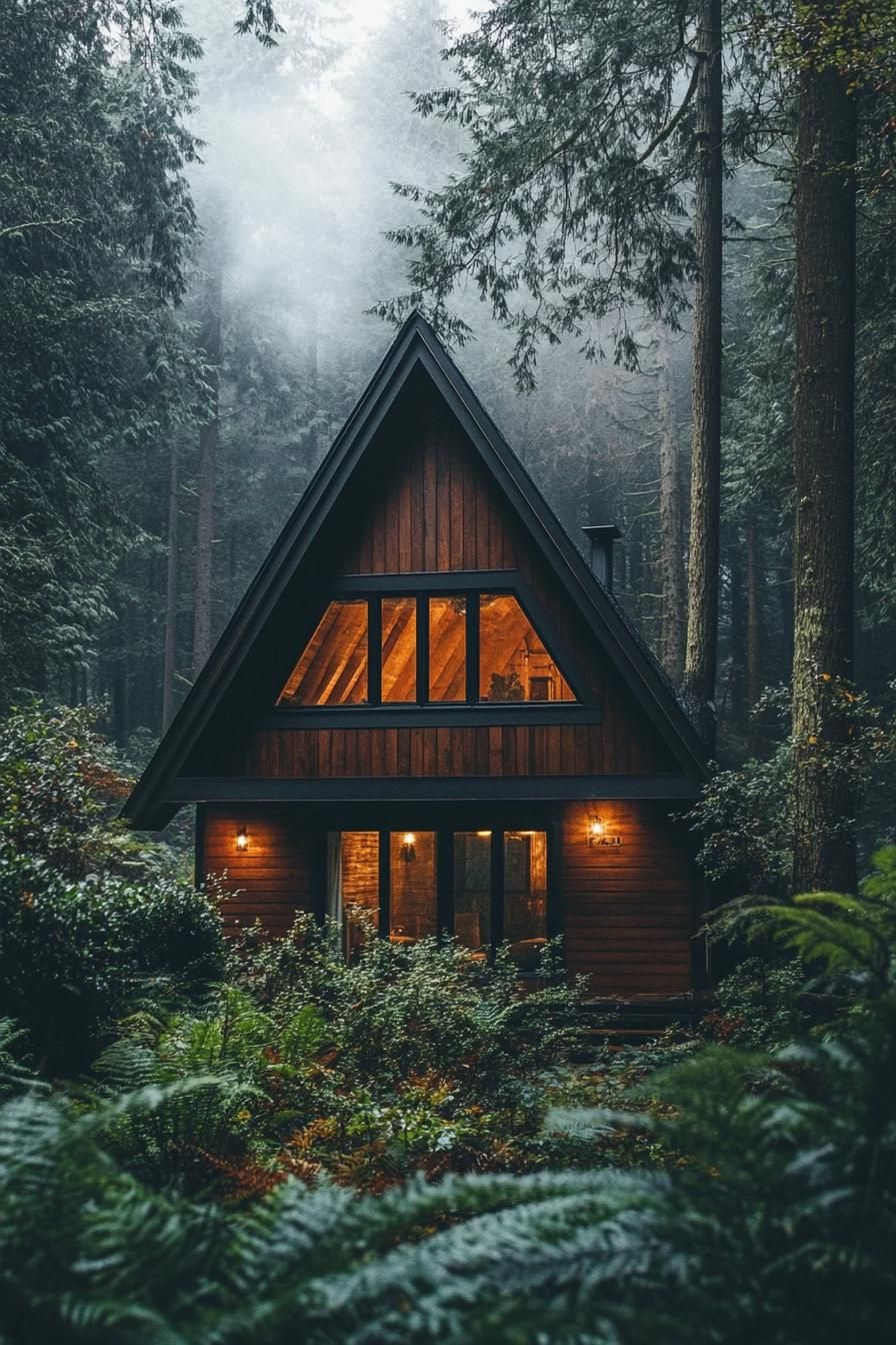 A-frame Cabin Finished In Rustic Timber - photo 3