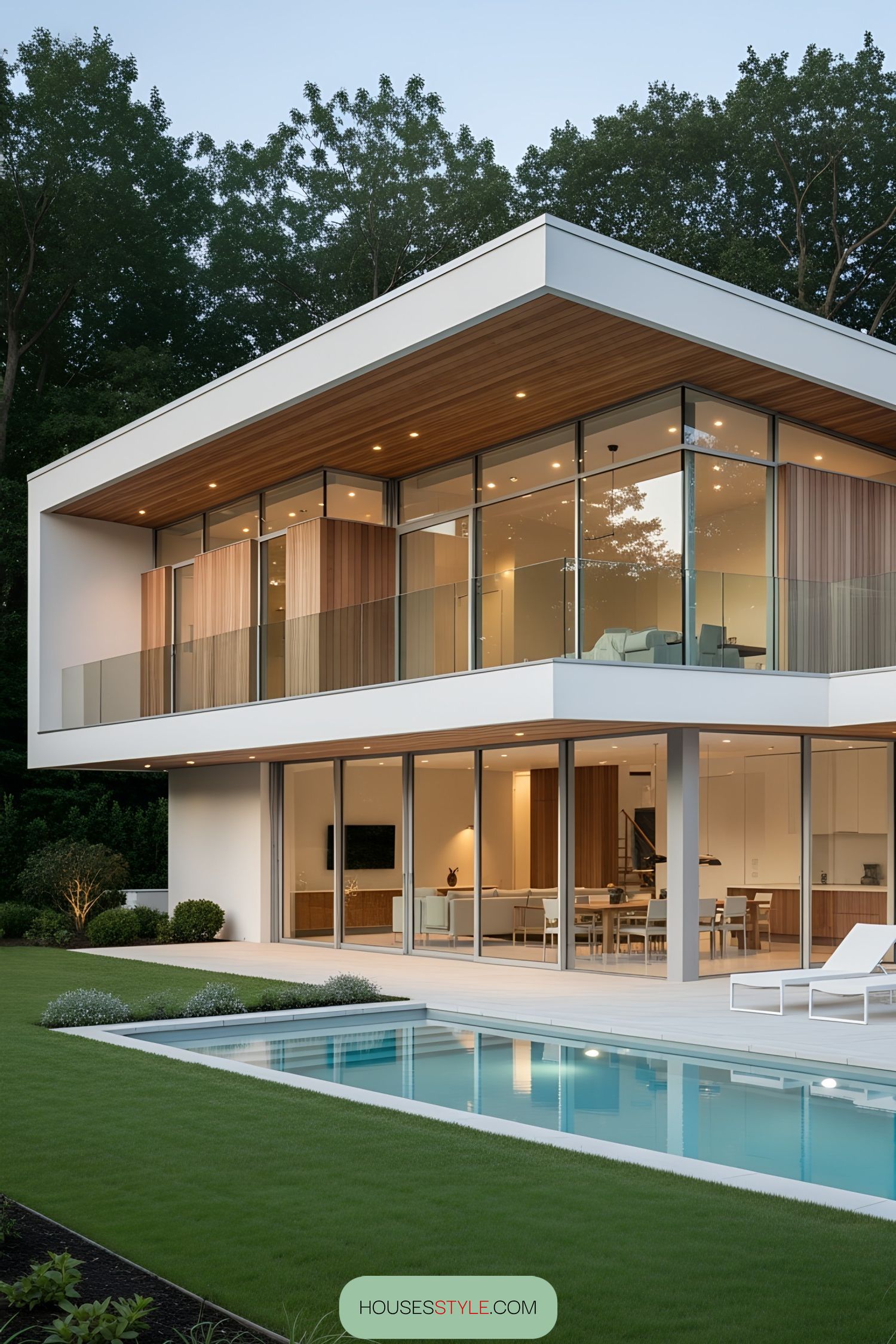 Glass-Walled Contemporary Villa Charm