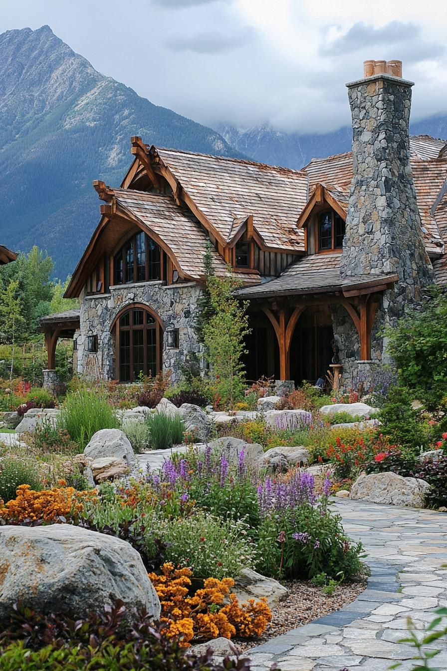 An Offbeat Stone Getaway Full of Flowers